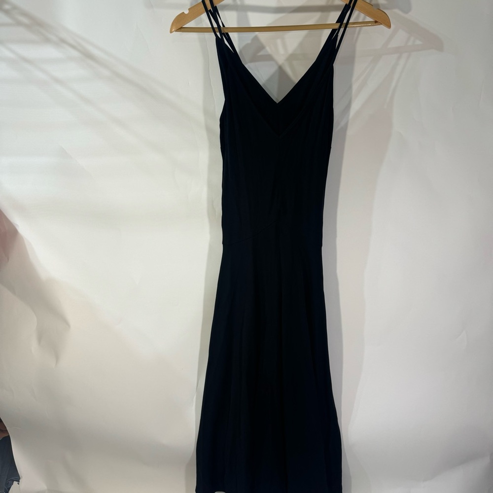 Patrizia Pepe Black V neck Sleeveless Maxi Dress